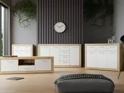 Discount Basika Baccio chene artisan / blanc mat