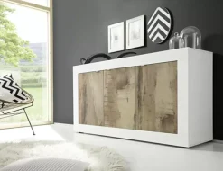 Cheap Basika Costa blanc brillant/poirier