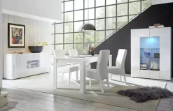 Shop Basika Damier blanc brillant
