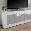Sale Basika Ferrara laqué blanc/béton