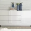 Store Basika Kaspi blanc brillant