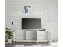 Store Basika Kaspi blanc brillant