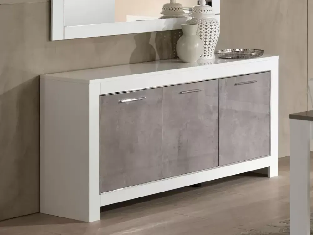 Cheap Basika Modena laquée blanc/béton