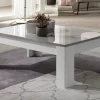 Store Basika Modena laquée blanc/béton