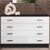 Shop Basika Noemie blanc/noir brillant