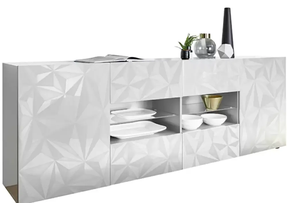 Sale Basika Prisme blanc brillant