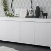 Outlet Basika Rapallo blanc laqué mat