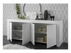 Outlet Basika Rapallo blanc laqué mat