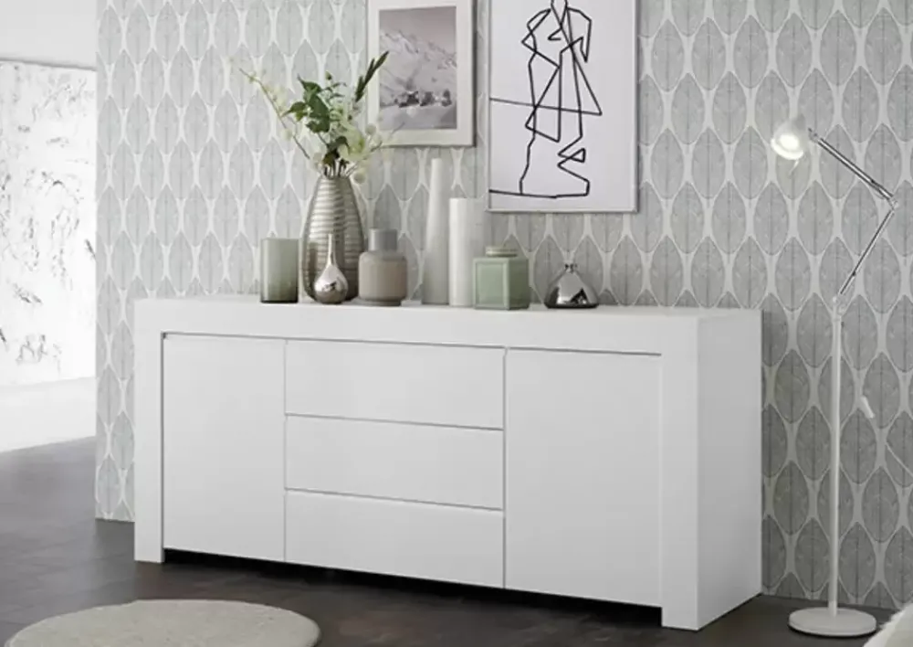 Sale Basika Rapallo blanc laqué mat