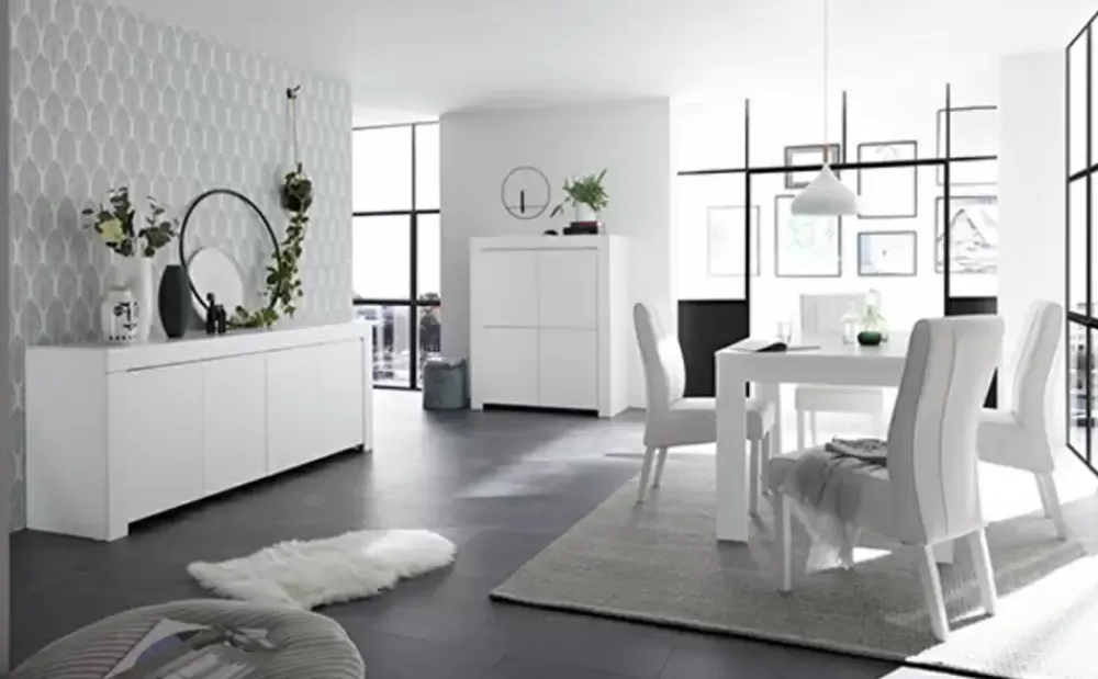 Sale Basika Rapallo blanc laqué mat