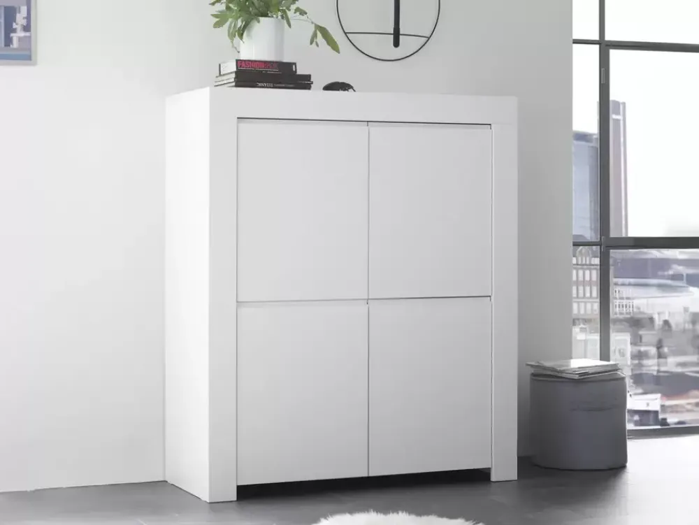 Fashion Basika Rapallo blanc laqué mat