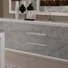 Best Basika Roma laqué blanc/marbré gris