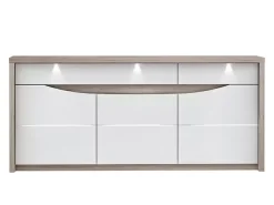 Fashion Basika Saint tropez chene cendré/blanc brillant