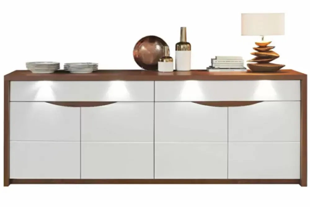 Sale Basika Saint tropez noyer/blanc brillant