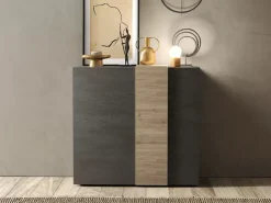 Store Basika Venus gris graphite/chene kadiz